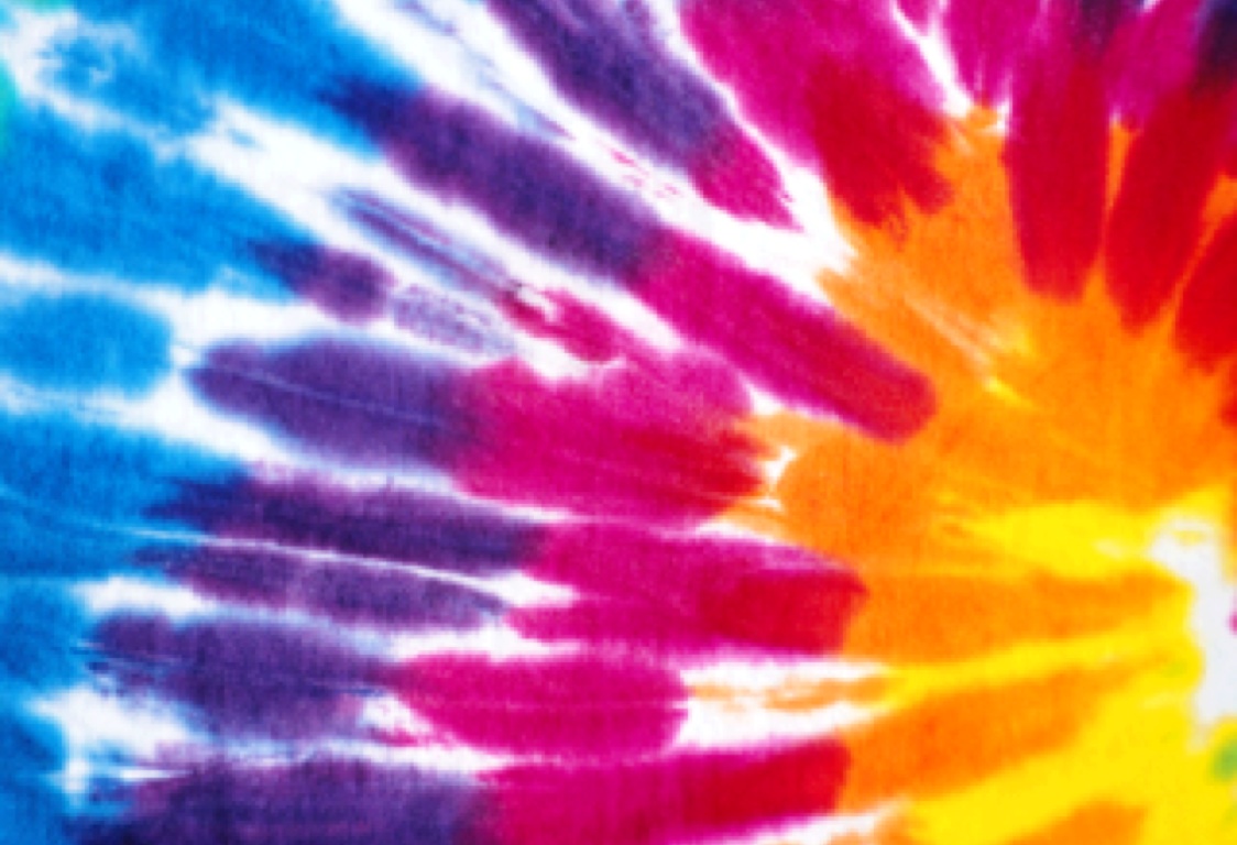 Image of tie-dyed fabric