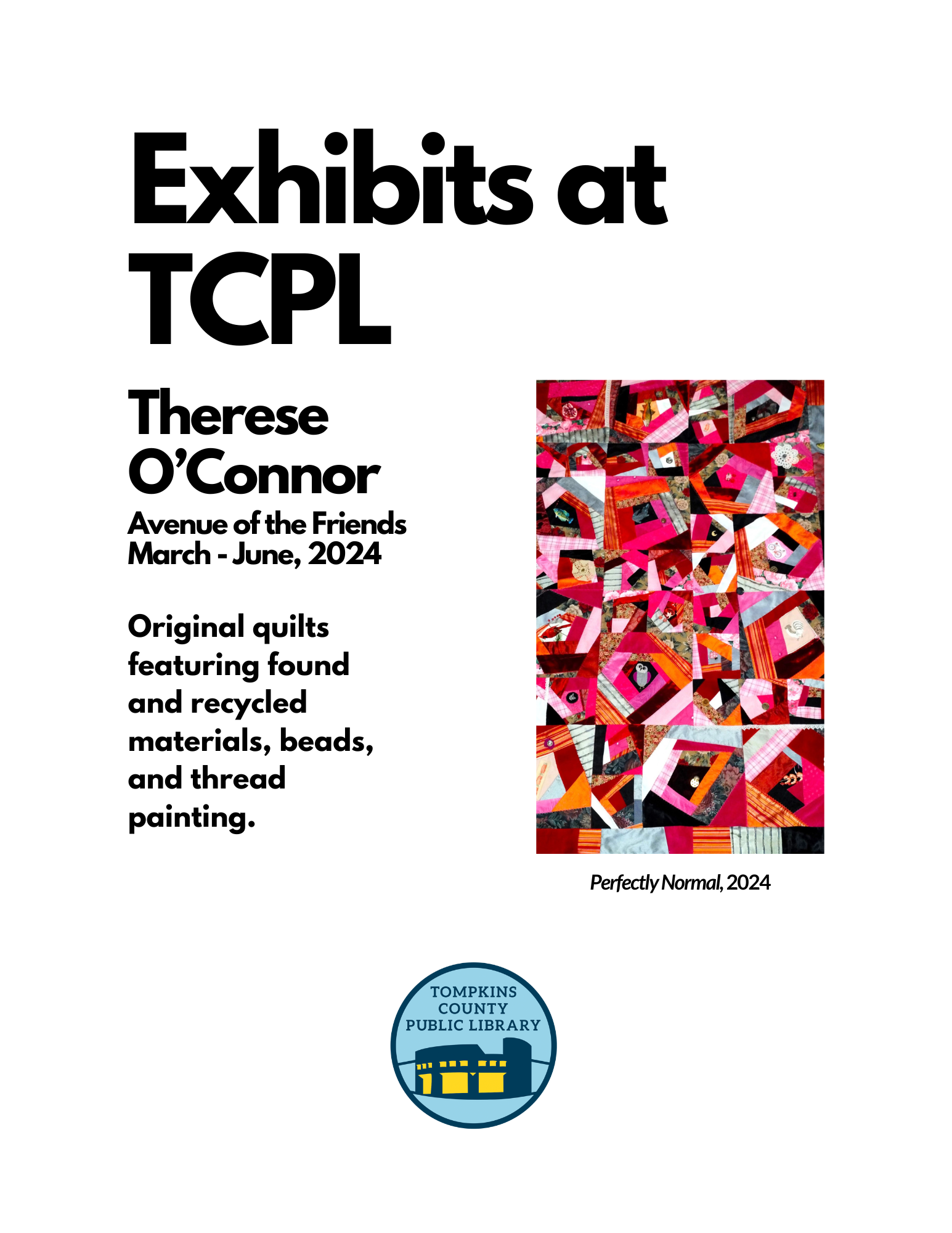 Poster for Therese O'Connor exhibit