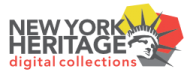New York Heritage Digital Collection logo featuring image of Statue of Liberty