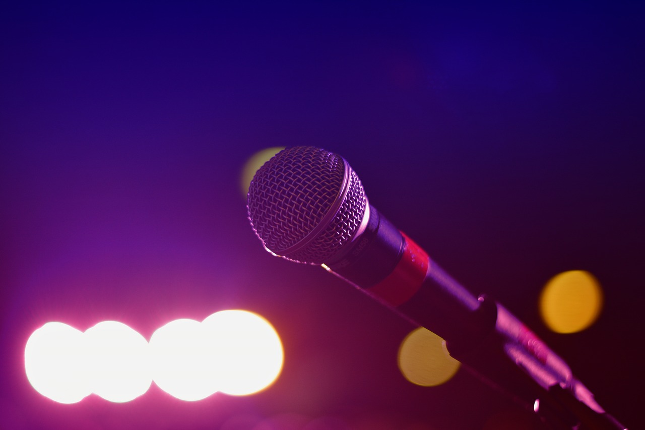 Close up photo of microphone 