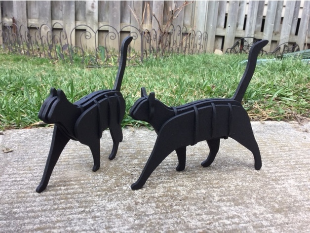 wooden cats