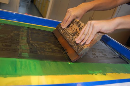 silk screening hands