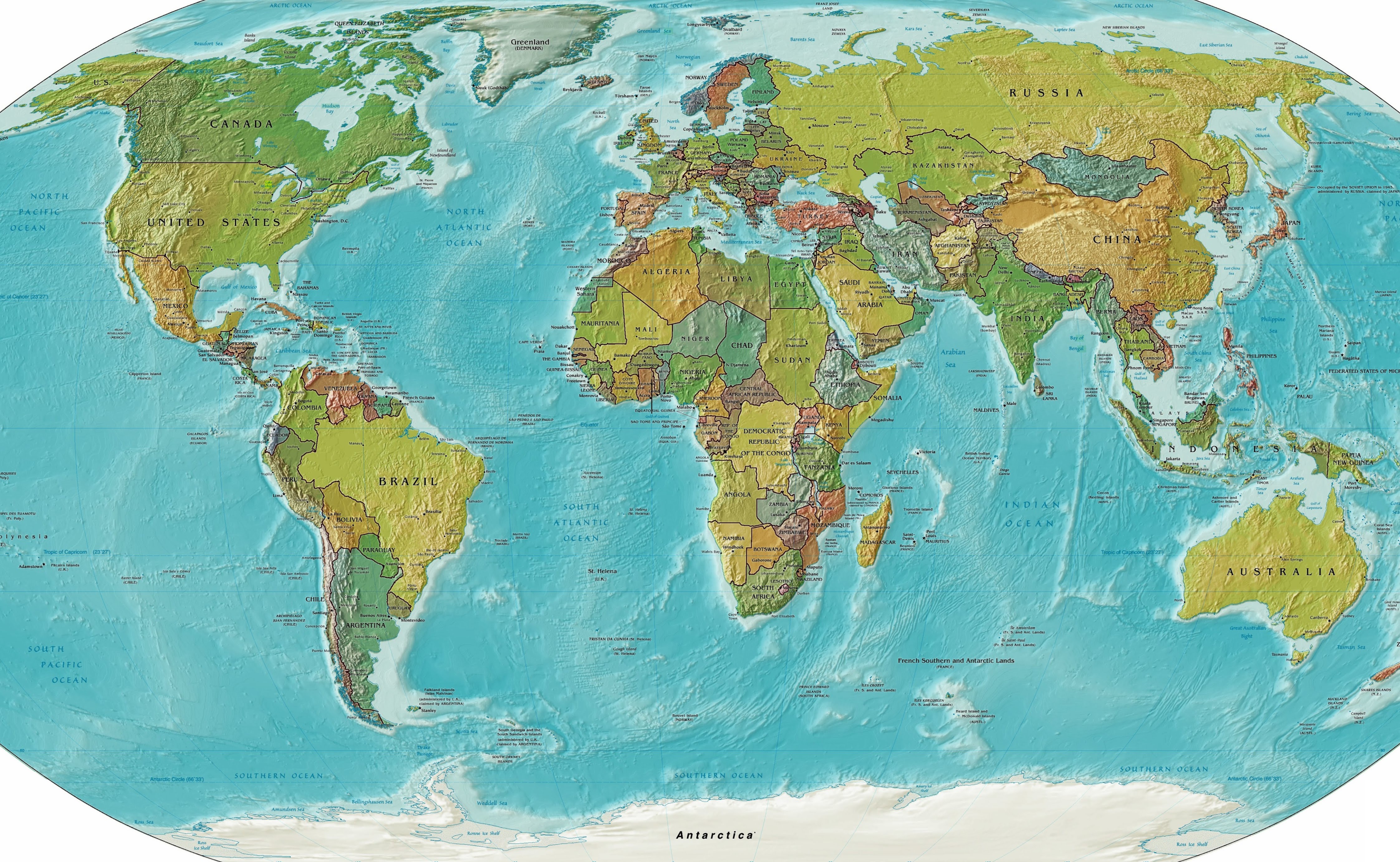 Map of the world