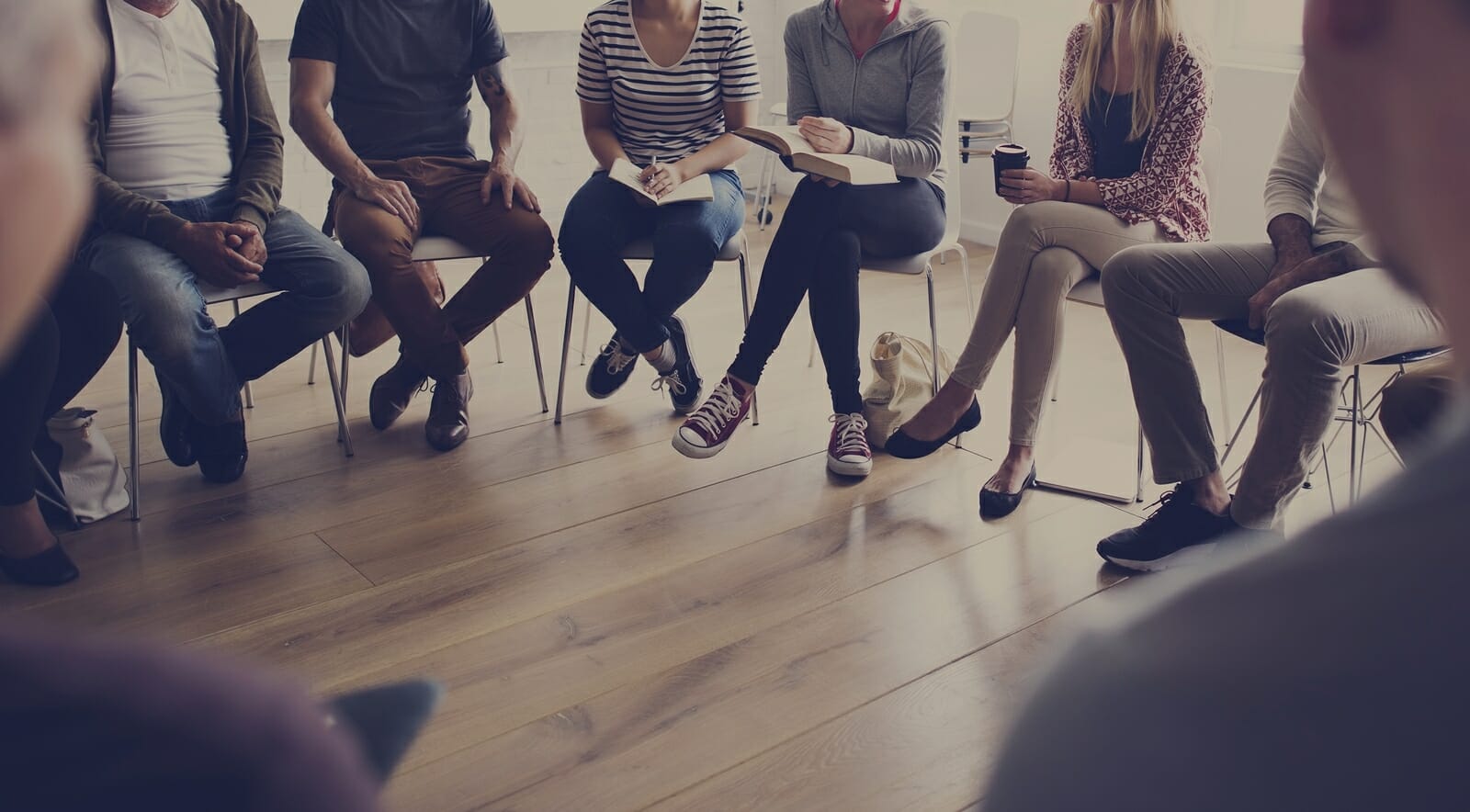 People sitting in a circle