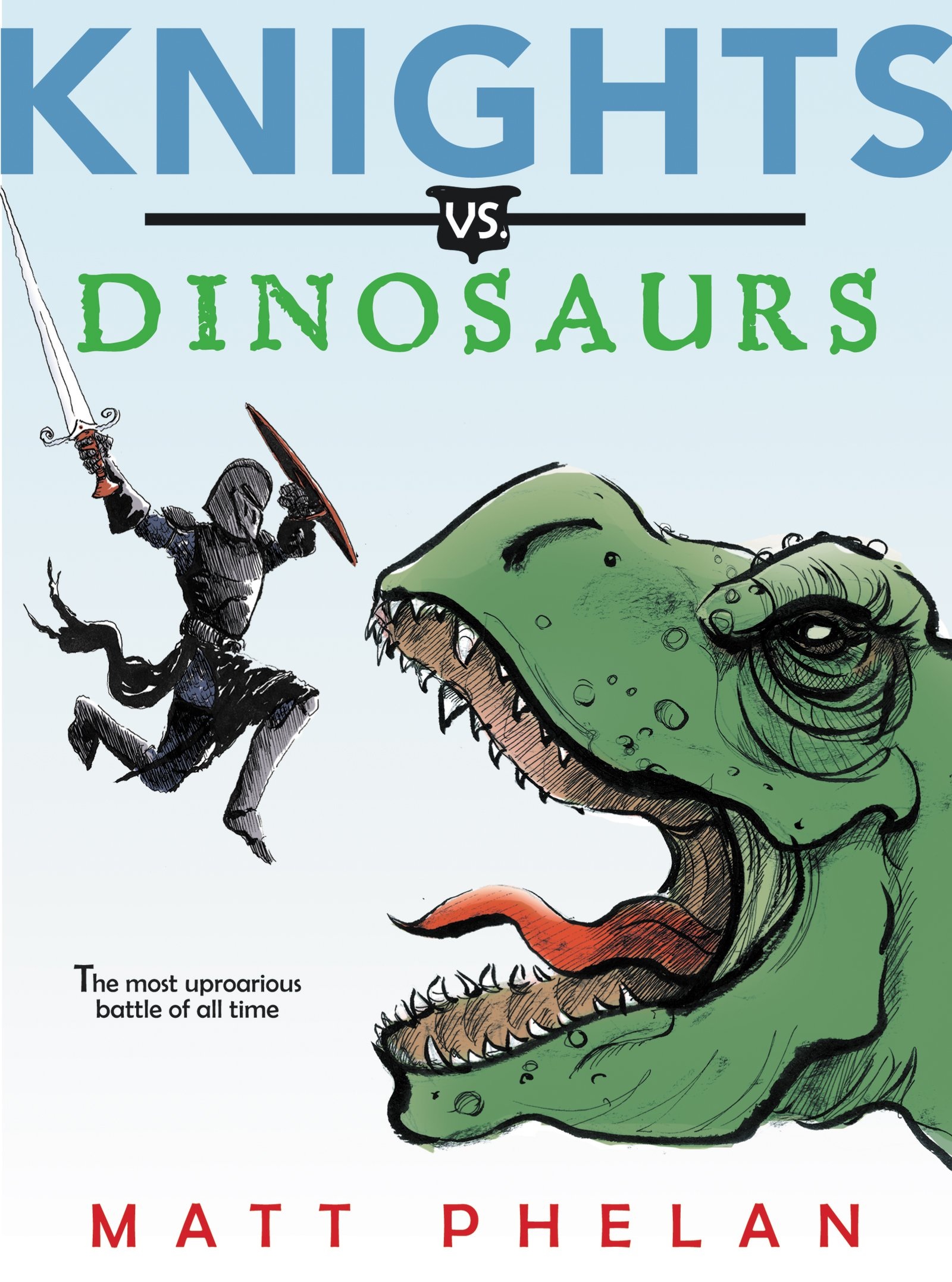 book cover of Knights vs. Dinosaurs
