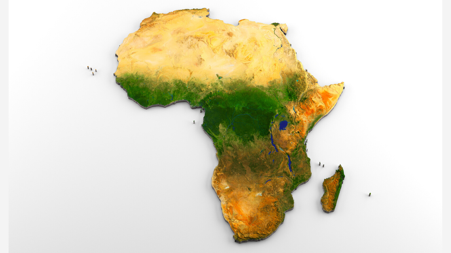 Image of the continent of Africa