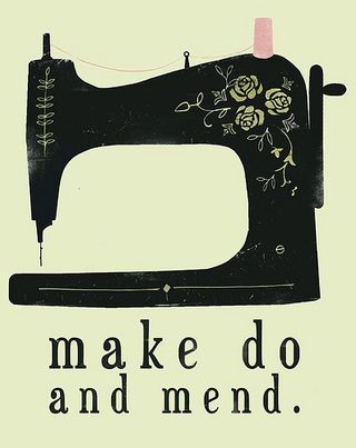 make do and mend under sewing machine image