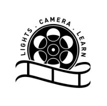 Lights, Camera, Learn logo.