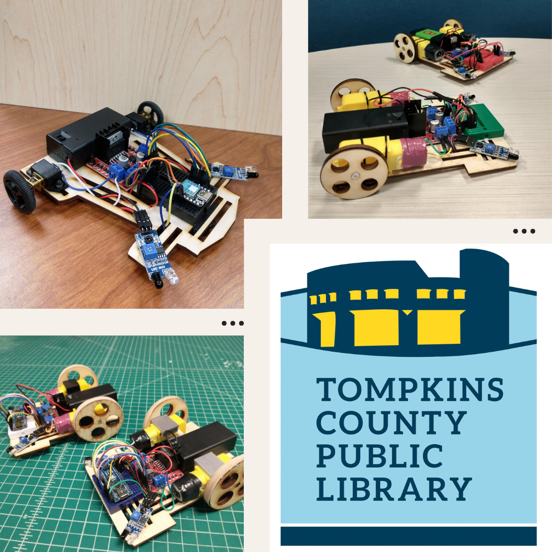Analog, C++, and Scratch cars next to TCPL's logo in a four panel collage.