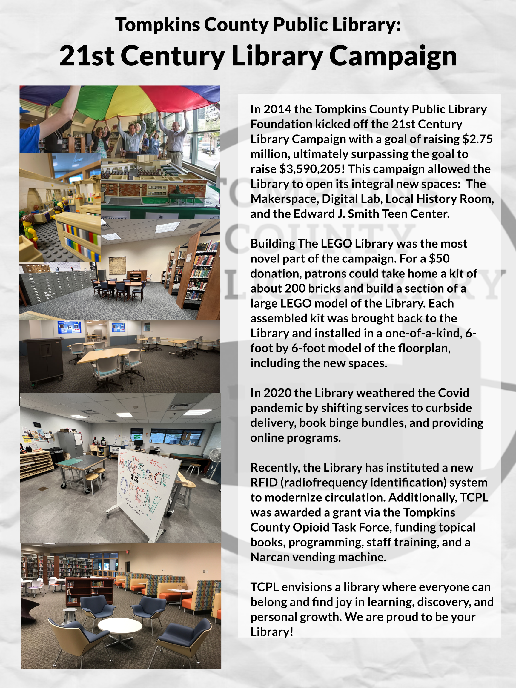 Images of new teen center, makerspace, and digital lab