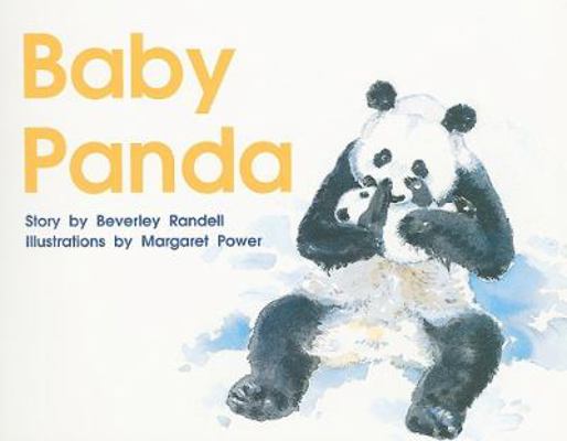 A mom and a baby panda.