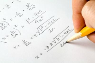 handwritten math test