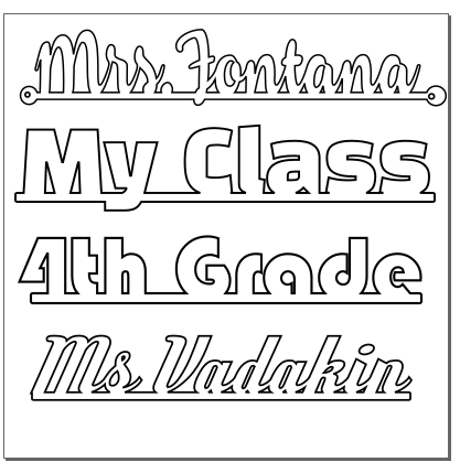 name plates