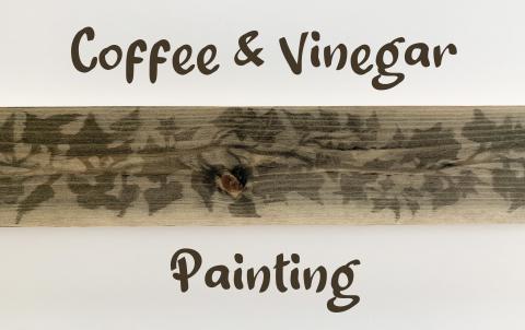 coffee and vinegar painting