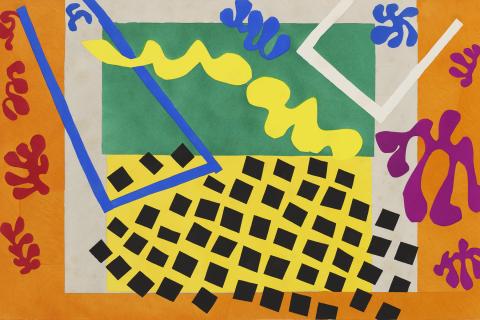 Photo of a colorful abstract portrait