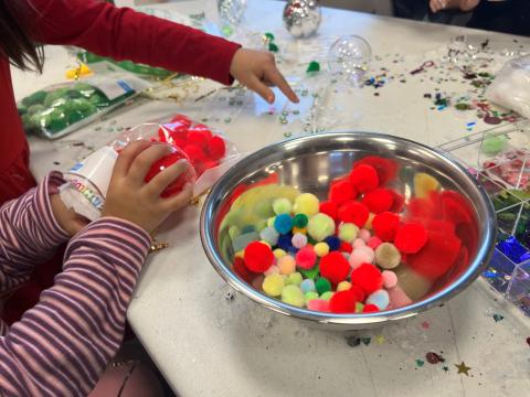 Photograph of craft making supplies