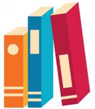 illustration of three books illustration of three books