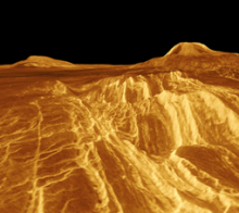 Topographical image of Venus Topographical image of Venus