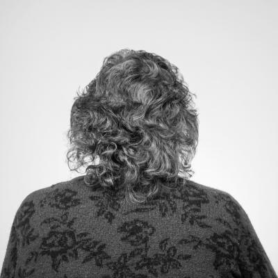 photo of Nancy with her back to the camera